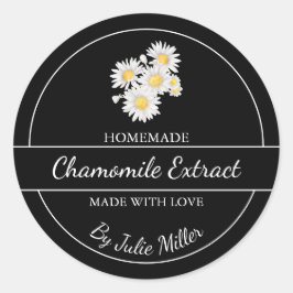 Etiqueta de Extração Simples de Camomile Homemade