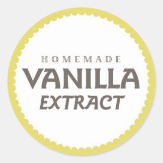Etiqueta de Extrato de Vanilla