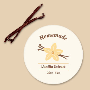 Etiqueta de Extrato Homemade Vanilla