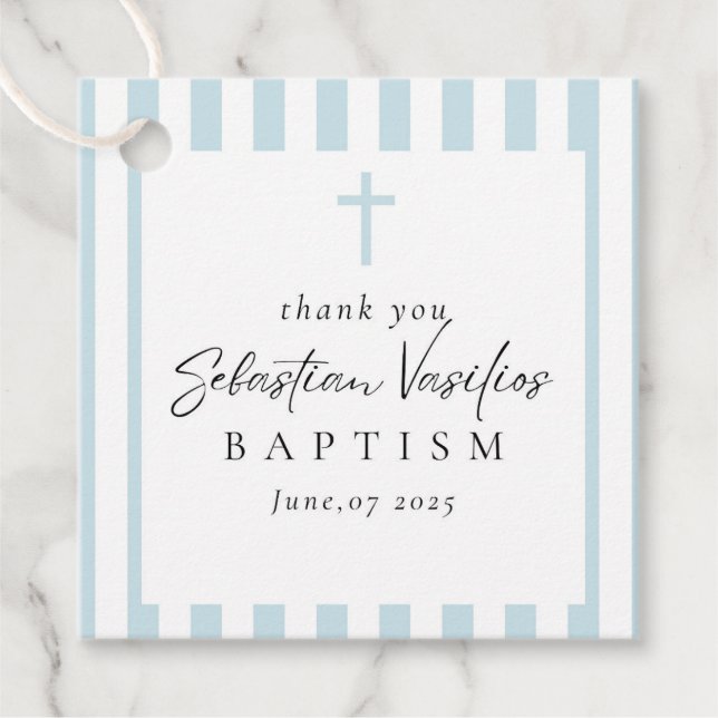 Etiqueta de Favor Baptism (Frente)