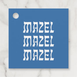 Etiqueta de Favor Blue Mazel Hanukkah