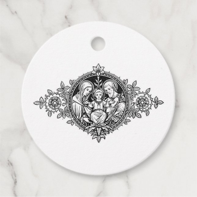 Etiqueta de Favor da Família Santa (Frente)