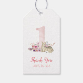 Etiqueta de Favor da Primeira Festa de aniversário