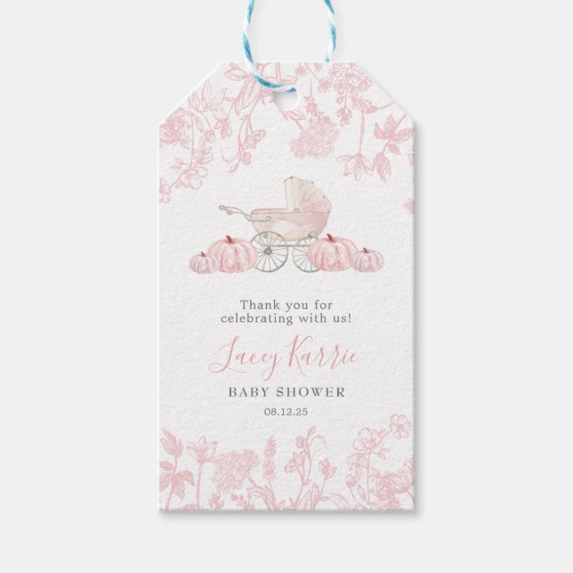 Etiqueta de Favor de Abóbora de Abóbora (Frente)