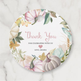 Etiqueta de Favor de Agradecimento de Outono de Ab