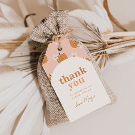 Etiqueta de Favor de Aniversário da Abóbora