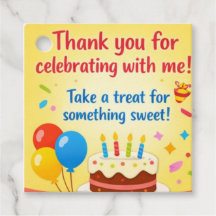 Etiqueta de Favor de Aniversário para Imprimir