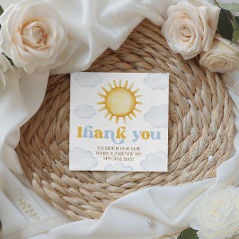 Etiqueta de Favor de Aniversário Sunshine