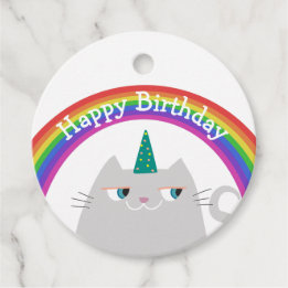 Etiqueta de Favor de Aniversário Tag de Agradecime