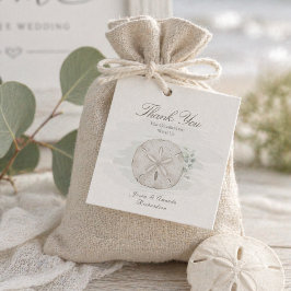 Etiqueta de Favor de Casamento Costeiro Whispering