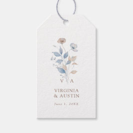 Etiqueta de Favor de Casamento de Flores Selvagens