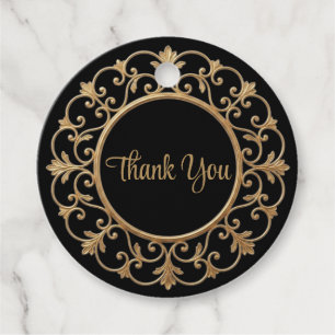 Etiqueta de Favor de Casamento Elegante Dark Gothi