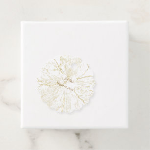 Etiqueta de Favor de Casamento Floral Botânica Dou