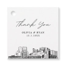 Etiqueta de Favor de Casamento Myrtle Beach Landma