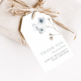 Etiqueta de Favor de Chá de fraldas Floral Simples