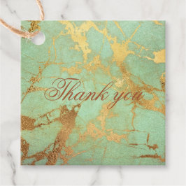 Etiqueta de Favor de Design Marble Contemporânea A