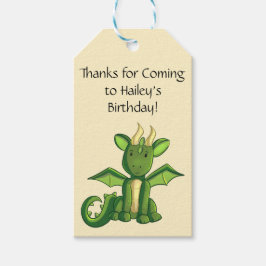 Etiqueta de Favor de Festa de aniversário Dragon