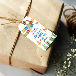 Etiqueta de Favor de Primeira Festa de aniversário