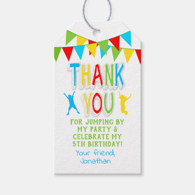 Etiqueta de favor de salto de parte principal (Frente)