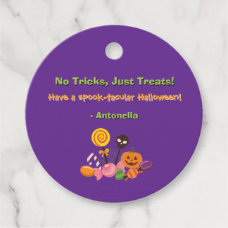 Etiqueta de Favor de Tratamento de Halloween Perso