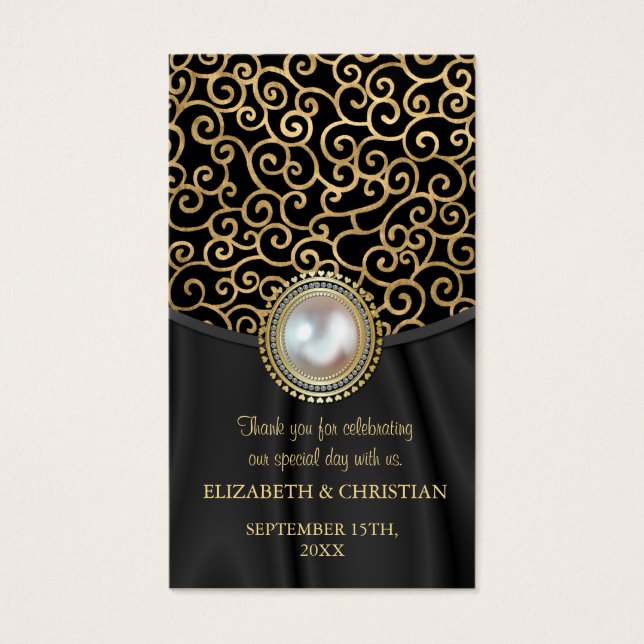 Etiqueta de Favor do Casamento Dalarian (Frente)