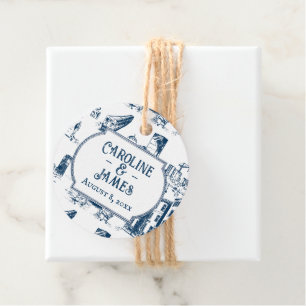 Etiqueta de Favor do Casamento Personalizado do Ma