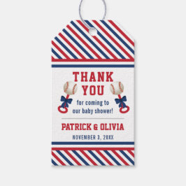 Etiqueta de Favor do Chá de fraldas de Baseball, A