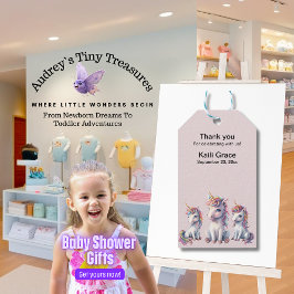 Etiqueta de Favor do Chá de fraldas Magical Unicor