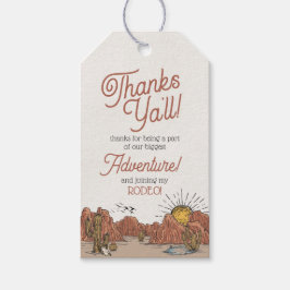 Etiqueta de Favor do Chá de fraldas Wild West Rode