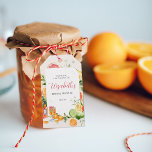 Etiqueta de Favor do Chá de panela Citrus Tropical<br><div class="desc">Adicione um obrigado especial aos seus favores de chá de panela com as nossas etiquetas de presentes de casamento personalizadas. Simples mas elegantes, essas designs são perfeitas para qualquer celebração. Brilhante e alegre, o toranja-rosa adiciona pop brilhantes de rosa que são balanceados por mais citros, laranja-doce, limão, limão e kiwi...</div>