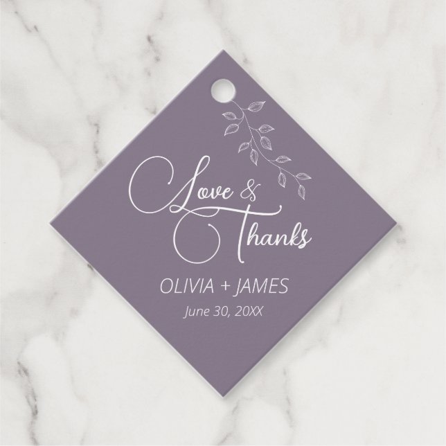 Etiqueta de Favor do Diamante Puro e Botânico Terr (Frente)