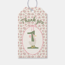 Etiqueta de Favor do Ganso do Bobo Floral Personal