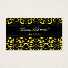 Etiqueta de favorecimento do Casamento tema damasc