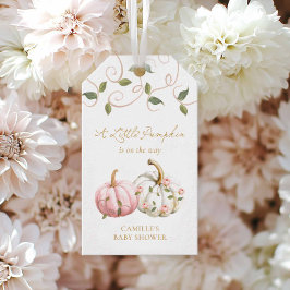 Etiqueta de favorecimento do Chá de fraldas Pumpki