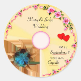 Etiqueta de Favorito de Casamento de Etiqueta de C