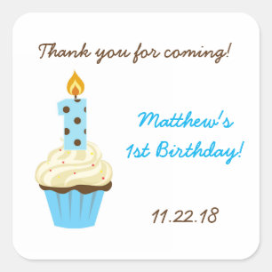 Etiqueta de favorito de primeira festa de aniversá