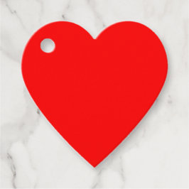 Etiqueta de Favorito do Coração Vermelho