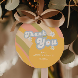 Etiqueta de Favorito do Pêssego do ouro Elegante