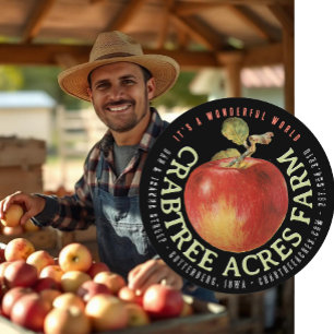 Etiqueta de Fazenda de LOGOTIPO DA APPLE