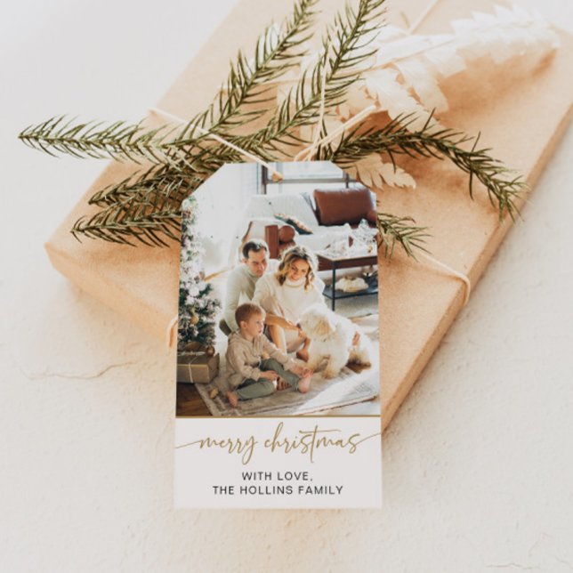 Etiqueta de Férias de Férias de Presente no Natal  (Criador carregado)