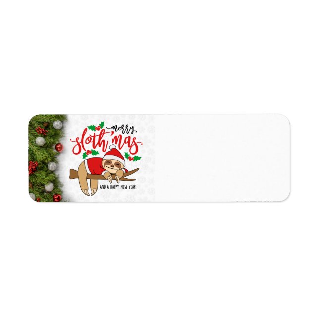 Etiqueta de Férias de Natal Feliz (Frente)