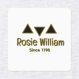 Etiqueta de Ferro Moderno Personalizado em Vestuár