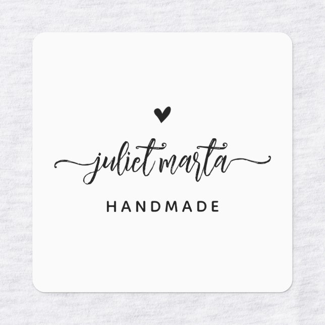 Etiqueta de ferro personalizada para artesão (Design 1)