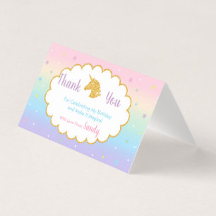 Etiqueta de Festa de aniversário Mágica do Unicorn