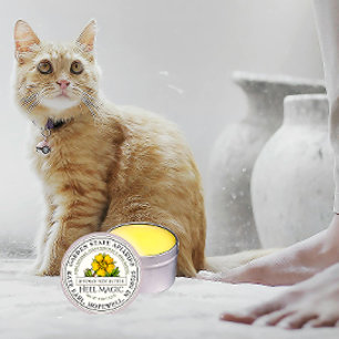 Etiqueta de Flor Amarelo de Vintage com Manteiga d