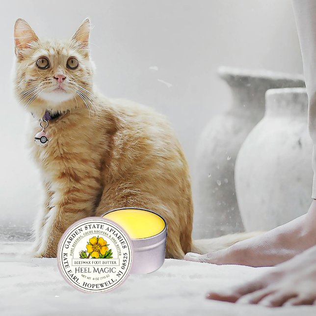 Etiqueta de Flor Amarelo de Vintage com Manteiga d (Criador carregado)
