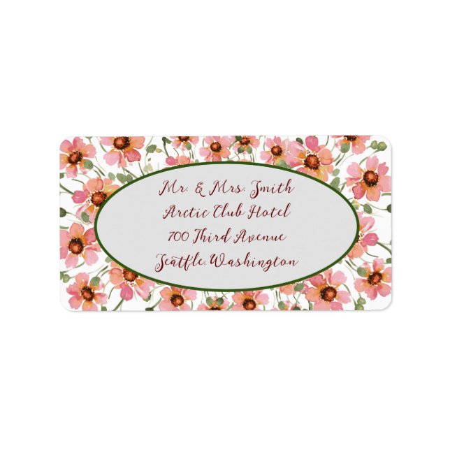 Etiqueta de Flor Selvagem (Frente)