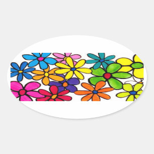 etiqueta de flores
