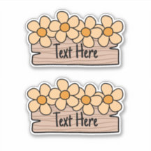 Etiqueta de Flores Laranja