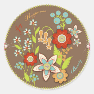 Etiqueta de florescência do aniversário